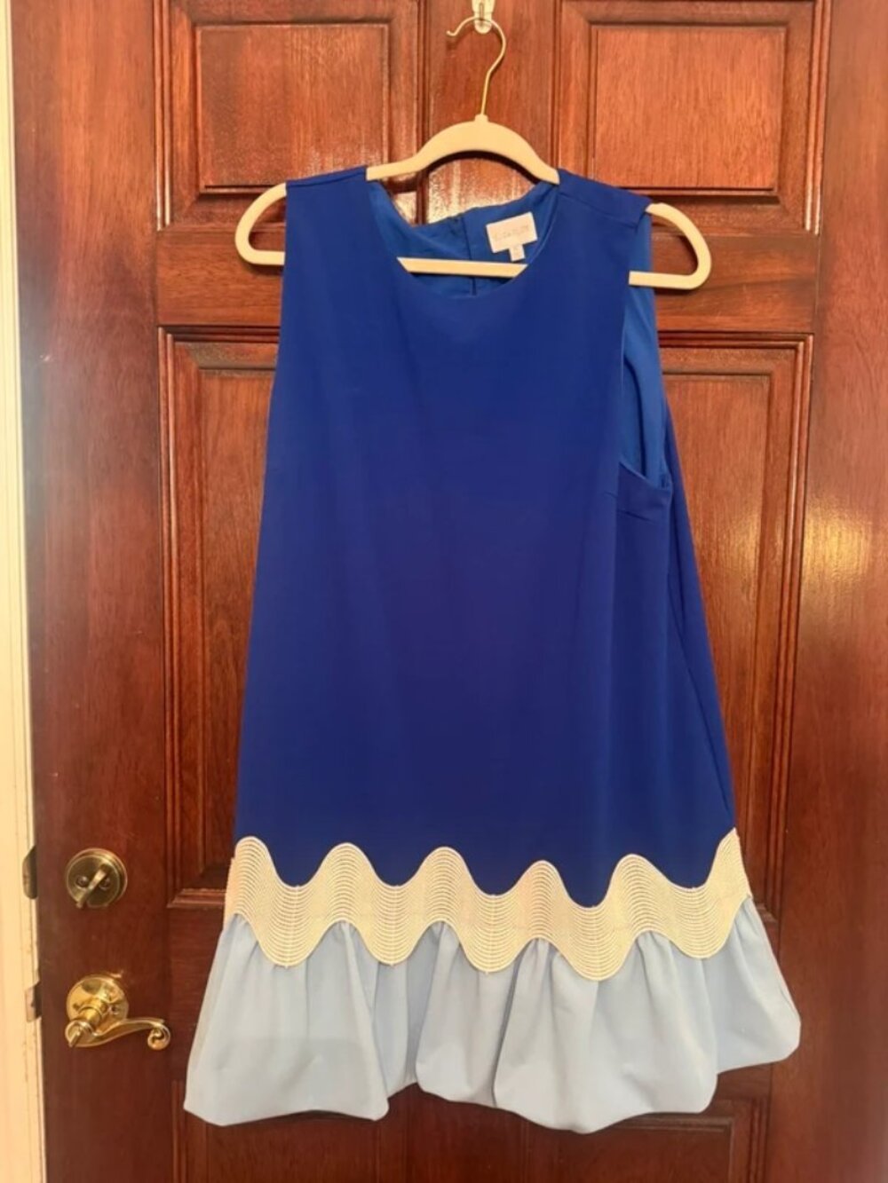 Sugarlips royal blue bubble hem sleeveless dress